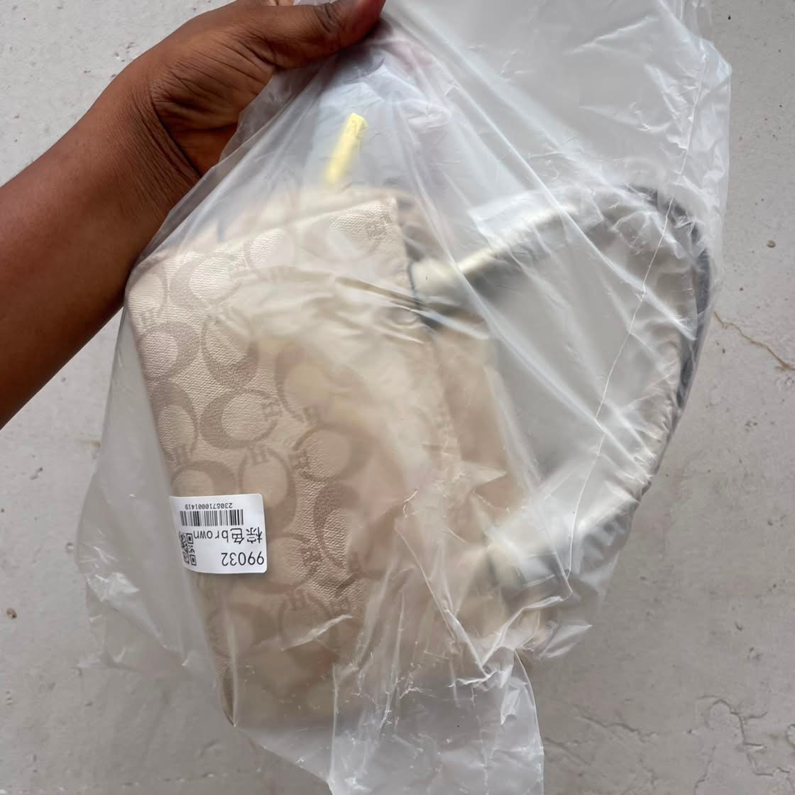 KUTIKOU K Boston Pillow Bag With Teddy Keychain - Cream Beige image 4